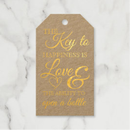 Etiqueta para el favor de clave