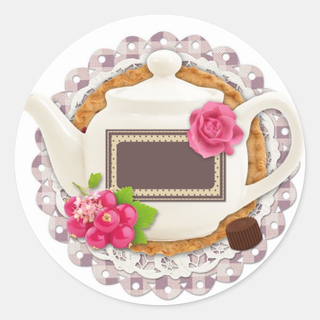 Etiqueta para el Fiesta del té (Anverso)