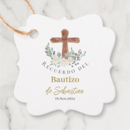 Etiqueta para el reconocimiento de Bautizo