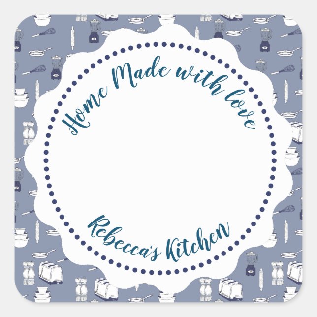 Etiqueta para enlatado de mermelada  | Frasco de M (Anverso)