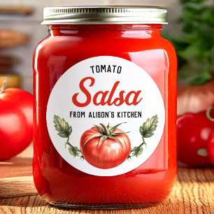Etiqueta para enlatado de salsa casera de tomate h