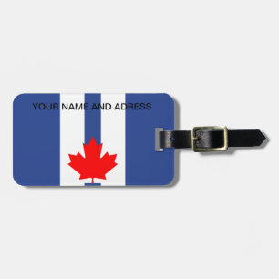 Etiqueta para equipaje con bandera de Toronto, Can