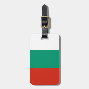 Etiqueta para equipaje de bandera búlgara patrióti