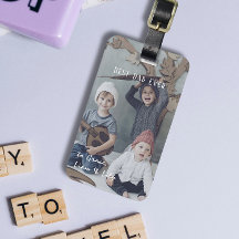 Etiqueta para Equipaje de Foto del Mejor Papá del 