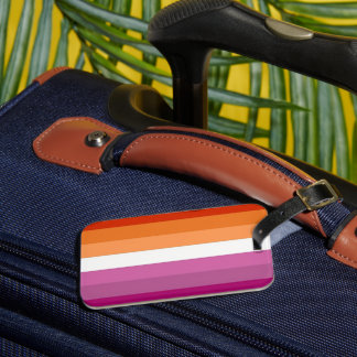Etiqueta para equipaje de la bandera del orgullo l