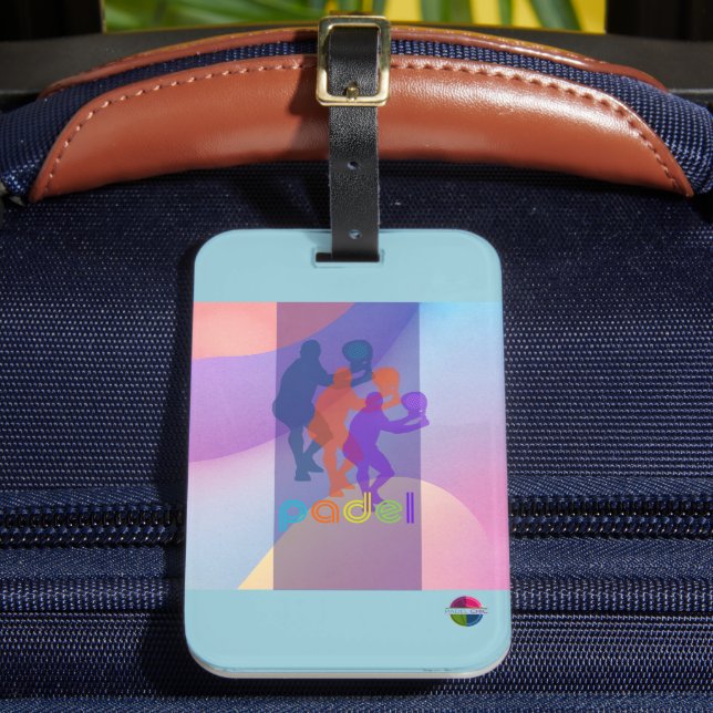 ETIQUETA PARA EQUIPAJE DE PADEL – ESTILO VIBRANTE  (Anverso In situ 2)