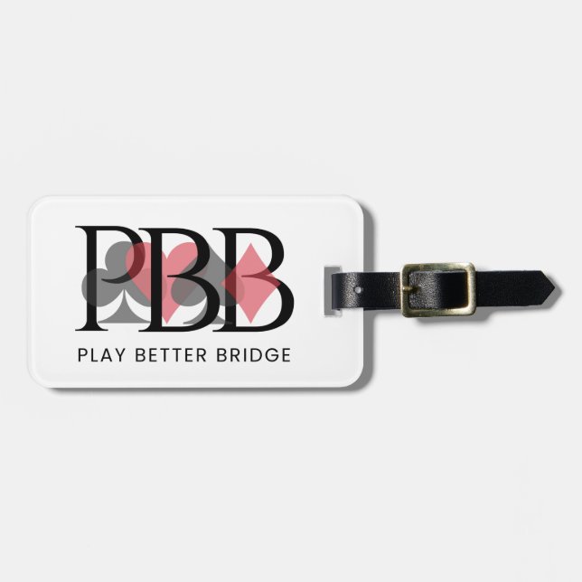 Etiqueta para equipaje PBB - Rojo (Frente Horizontal)