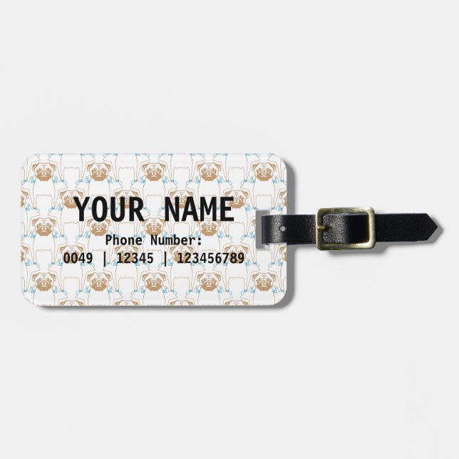 Etiqueta para equipaje - Personalizada (Frente Horizontal)