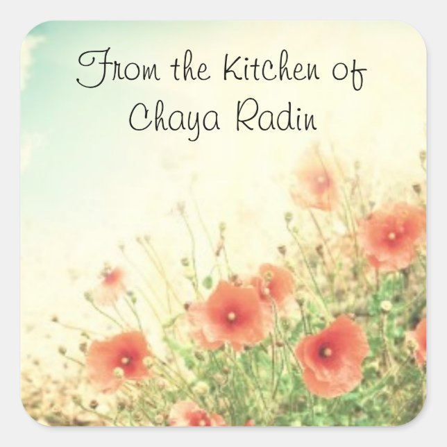 Etiqueta para los regalos de comida casera de todo (Anverso)