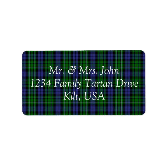 Etiqueta para MacCallum Tartan (Frente)