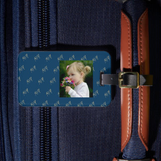 Etiqueta Para Maletas صورة و حروف اسمك الاولى Monogram