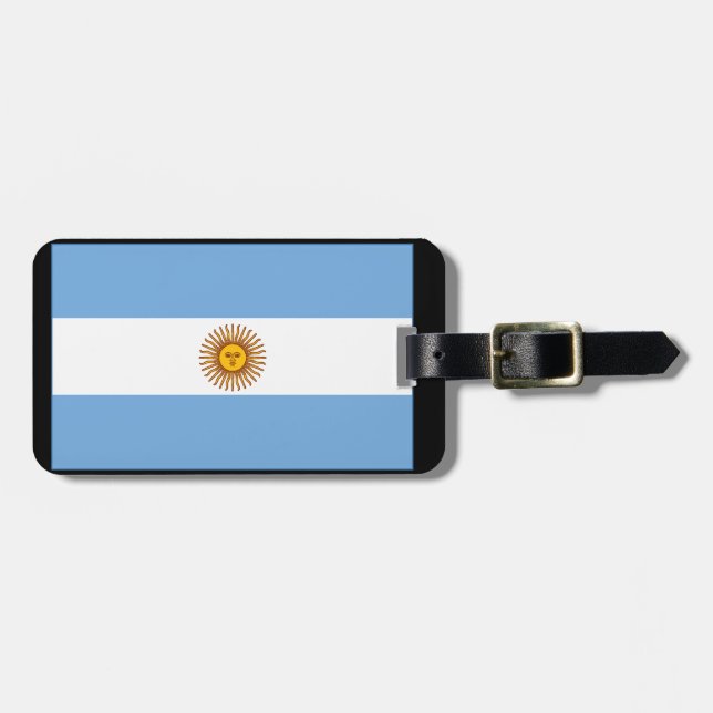 ETIQUETA PARA MALETAS アルゼンチン国旗（横） (Frente Horizontal)