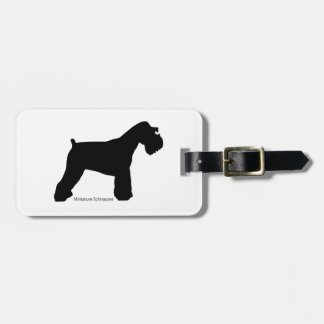 Etiqueta Para Maletas ミニチュア・シュナウザ ラゲージタグ miniature schnauzer Luggage tag