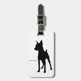 Etiqueta Para Maletas ミニチュア・ピンシャー ラゲージタグ miniature pinscher Luggage tag