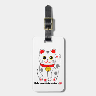 Etiqueta Para Maletas 招き猫, Manekineko (gato afortunado, tentando el