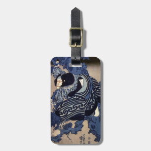 Etiqueta Para Maletas 歌 舞 伎 役 者, 国 芳 Actor Kabuki, Kuniyoshi, Ukiyo-e