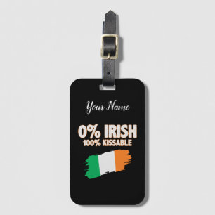 Etiqueta Para Maletas 0% irlandés 100% kissable