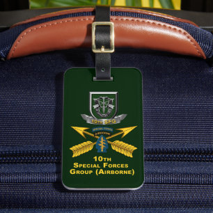 Etiqueta Para Maletas 10.º Grupo de Fuerzas Especiales 
