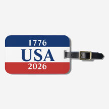 1776 USA 2026 Rojo Blanco y Azul Patriótico