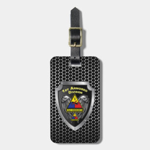 Etiqueta Para Maletas 1.ª División Acorazada "Viejas Ironsidas"