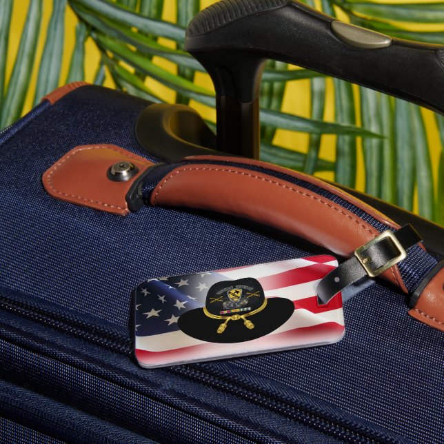 Etiqueta Para Maletas 1.ª División de Caballería (Anverso In situ 3)