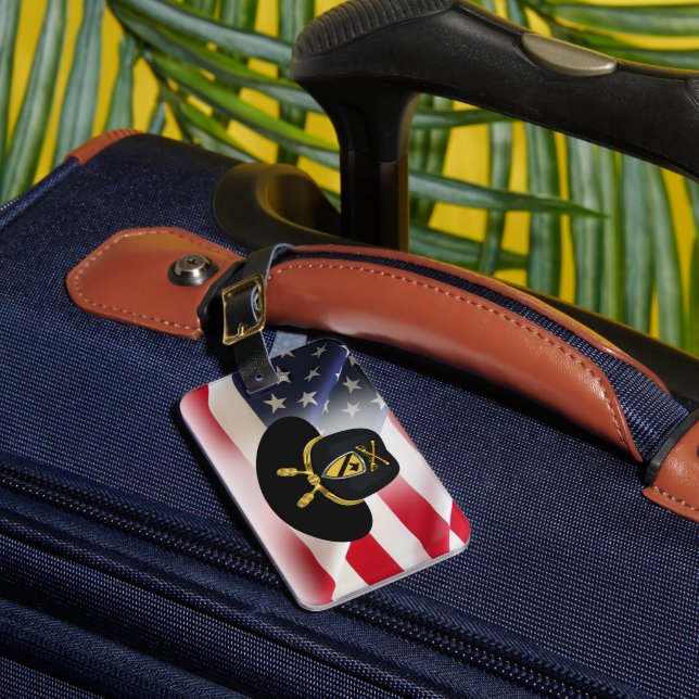 Etiqueta Para Maletas 1.ª División de Caballería (Anverso In situ 1)