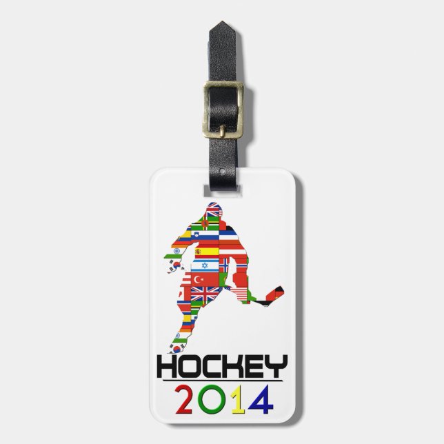 Etiqueta Para Maletas 2014: Hockey (Frente Vertical)