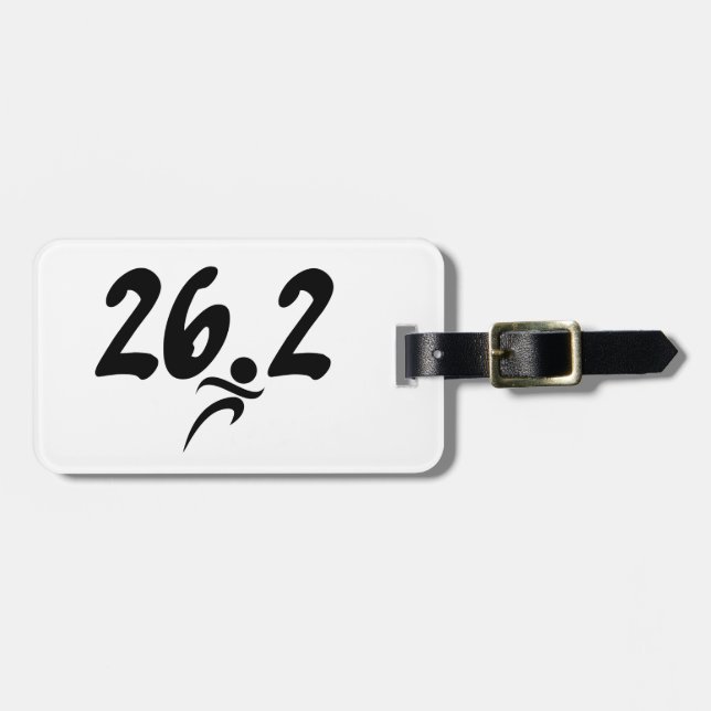 Etiqueta Para Maletas 26,2 maratón (Frente Horizontal)