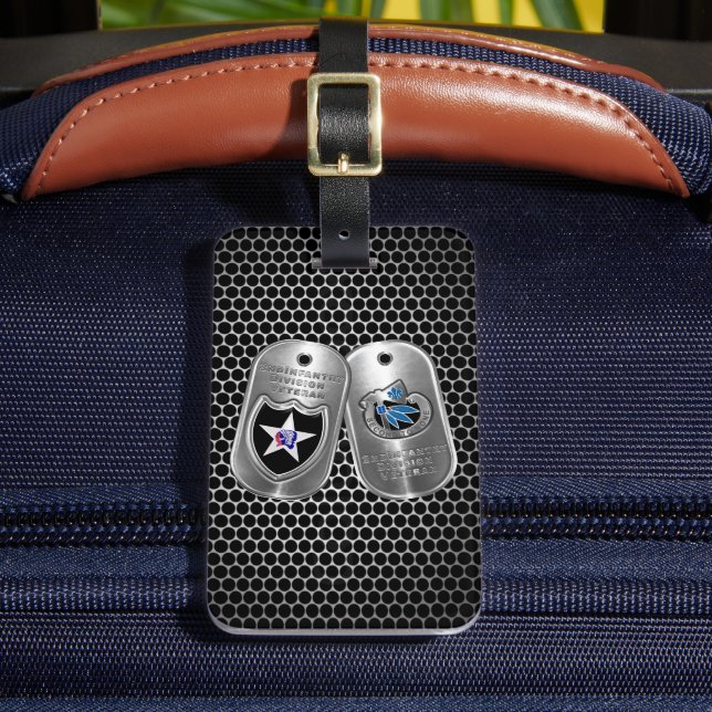 Etiqueta Para Maletas 2.ª División de Infantería (Anverso In situ 2)