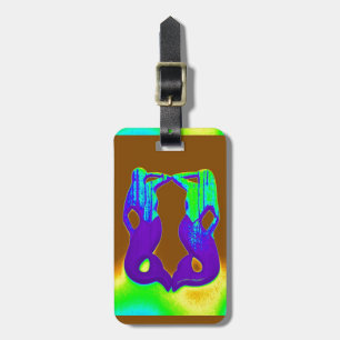 Etiqueta Para Maletas 2 sirenas moradas