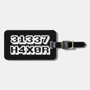 ETIQUETA PARA MALETAS 31337 H4X0R
