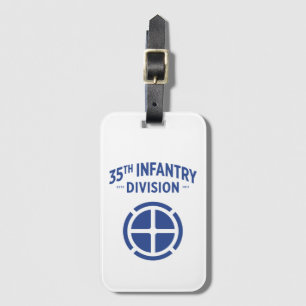 Etiqueta Para Maletas 35ª Tarjeta de División de Infantería