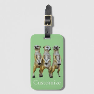 Etiqueta Para Maletas 3 Meerkats permanentes Thunder_Cove