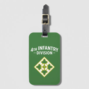 Etiqueta Para Maletas 4ª Tarjeta de División de Infantería