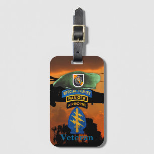 Etiqueta Para Maletas 5.º Grupo de Fuerzas Especiales Berets Verdes SFG 