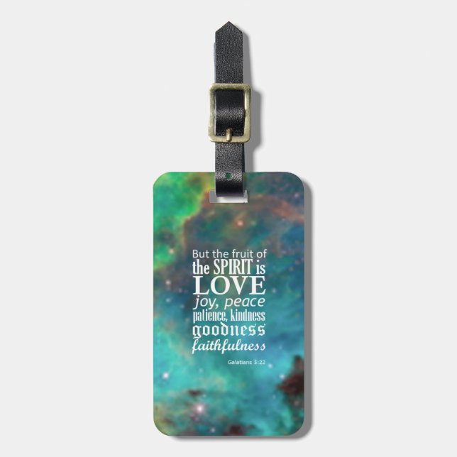 Etiqueta Para Maletas 5:22 de Galatians (Frente Vertical)