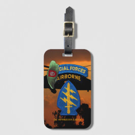 Etiqueta Para Maletas 7.º Grupo de Fuerzas Especiales del SFGA Berets Ve