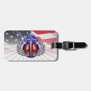Etiqueta Para Maletas 82.ª División Aérea Bandera Americana Dagger