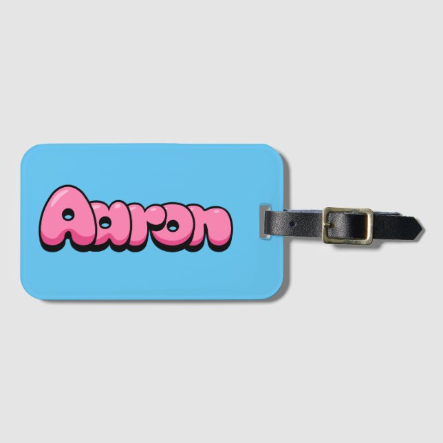 Etiqueta Para Maletas Aaron (Anverso horizontal)