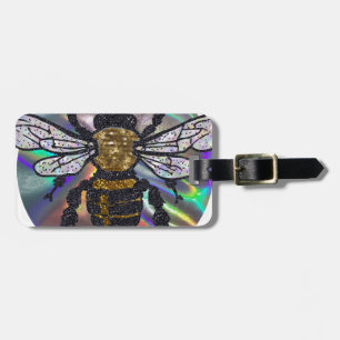 Etiqueta Para Maletas abeja con joyas