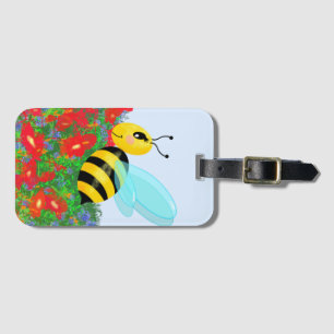Etiqueta Para Maletas abeja feliz