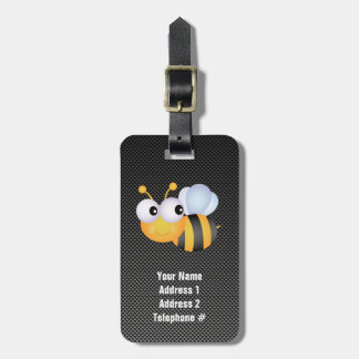 Etiqueta Para Maletas Abeja linda; Liso