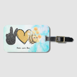 Etiqueta Para Maletas Abejas amorosas de Cute Peace