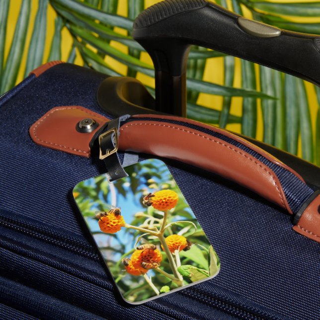 Etiqueta Para Maletas Abejas en el trabajo (Anverso In situ 1)