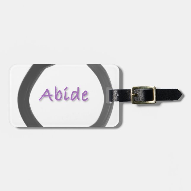 Etiqueta Para Maletas Abide Zen Buddhist Enso Circle (Frente Horizontal)
