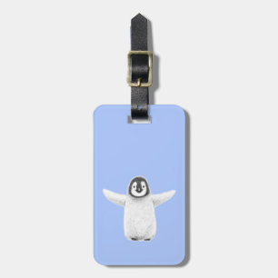 Etiqueta Para Maletas Abrazo pingüino