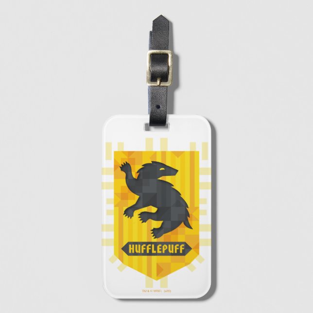 Etiqueta Para Maletas Abstract Geometric HUFFLEPUFF™ Crest (Anverso vertical)