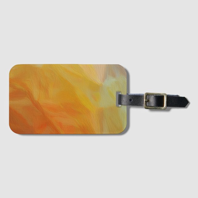 Etiqueta Para Maletas Abstract Warmth: Impressionist Mosaic (Anverso horizontal)