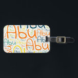 Etiqueta Para Maletas Abu<br><div class="desc">Abu. Show and wear this popular beautiful male first name designed as colorful wordcloud made of horizontal and vertical cursive hand lettering typography in different sizes and adorable fresh colors. Wear your positive american name or show the world whom you love or adore. Merch with this soft text artwork is...</div>