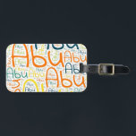 Etiqueta Para Maletas Abu<br><div class="desc">Abu. Show and wear this popular beautiful male first name designed as colorful wordcloud made of horizontal and vertical cursive hand lettering typography in different sizes and adorable fresh colors. Wear your positive american name or show the world whom you love or adore. Merch with this soft text artwork is...</div>